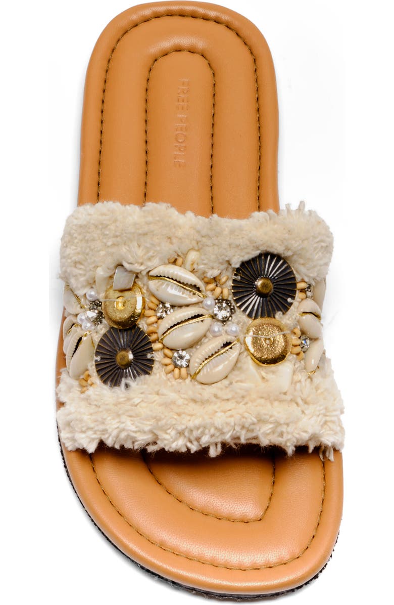 Free People Shipwreck Shell Slide Sandal, Alternate, color, Ivory