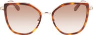FERRAGAMO 54mm Gradient Cat Eye Sunglasses