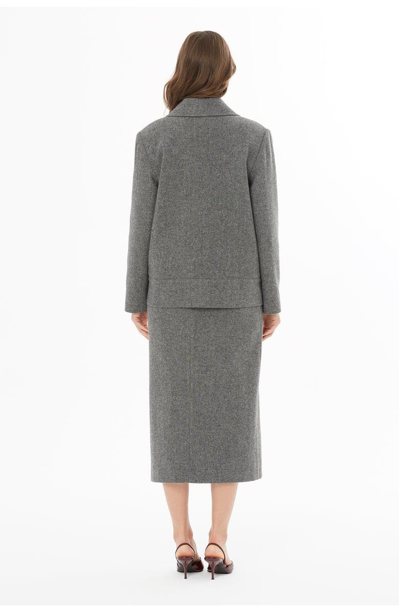 Gizia Long Sleeve Jacket with Front Buttons, Alternate, color, Grey