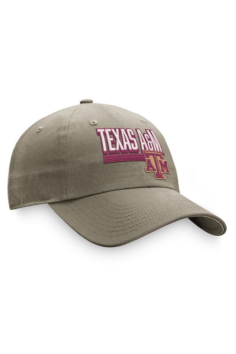 Men's Top of the World Khaki Texas A&M Aggies Slice Adjustable Hat, Alternate, color, Khaki
