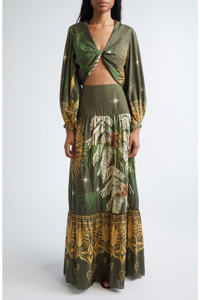 Afterwork Reversible Crop Top, Alternate, color, GREEN / YELLOW