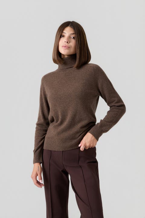 Mongolian Cashmere Turtleneck Sweater