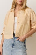 Marine Layer Stripe Boxy Crop Shirt