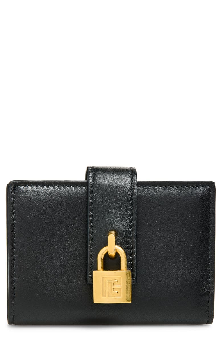 Balmain Pulse Coin Purse, Main, color, 0Pa Black
