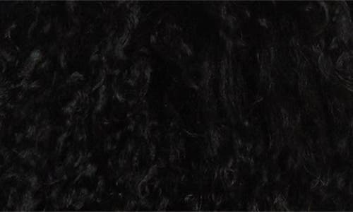 Alexander Wang Convertible Minidress With Genuine Shearling Stole In Black