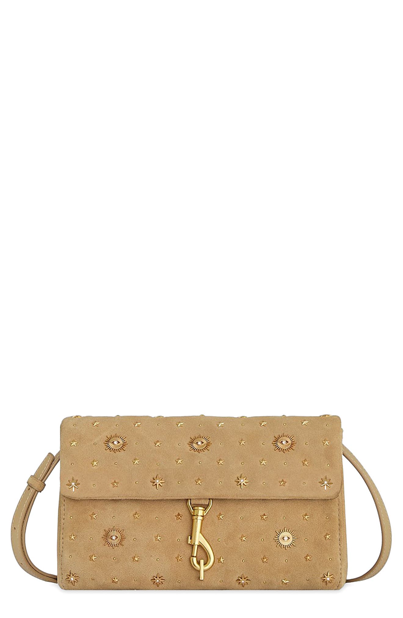 Rebecca Minkoff Edie Evil Eye Crossbody Bag, Main, color, Sesame