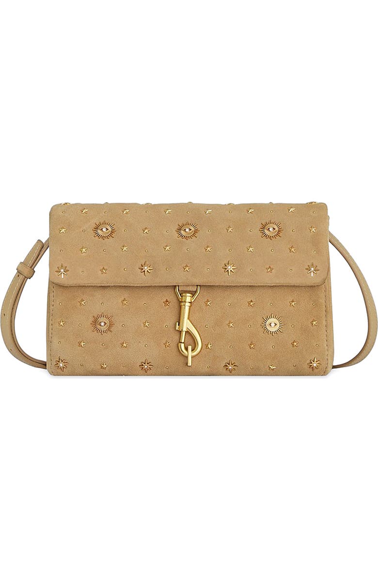 Rebecca Minkoff Edie Evil Eye Crossbody Bag, Main, color, Sesame