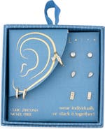 Leith Set of 5 Assorted Cubic Zirconia Earrings