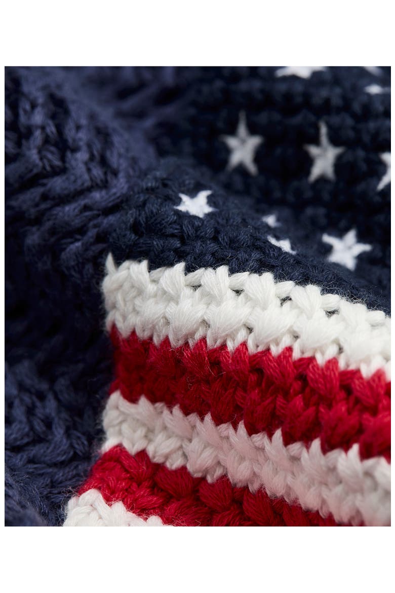Kids' USA Patchwork Cardigan, Alternate, color, NAUTICA