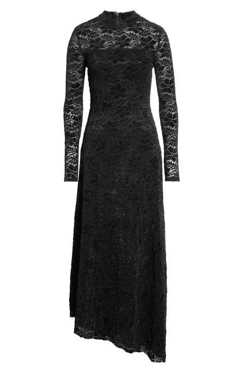 Winnie Velvet Floral Long Sleeve Dress