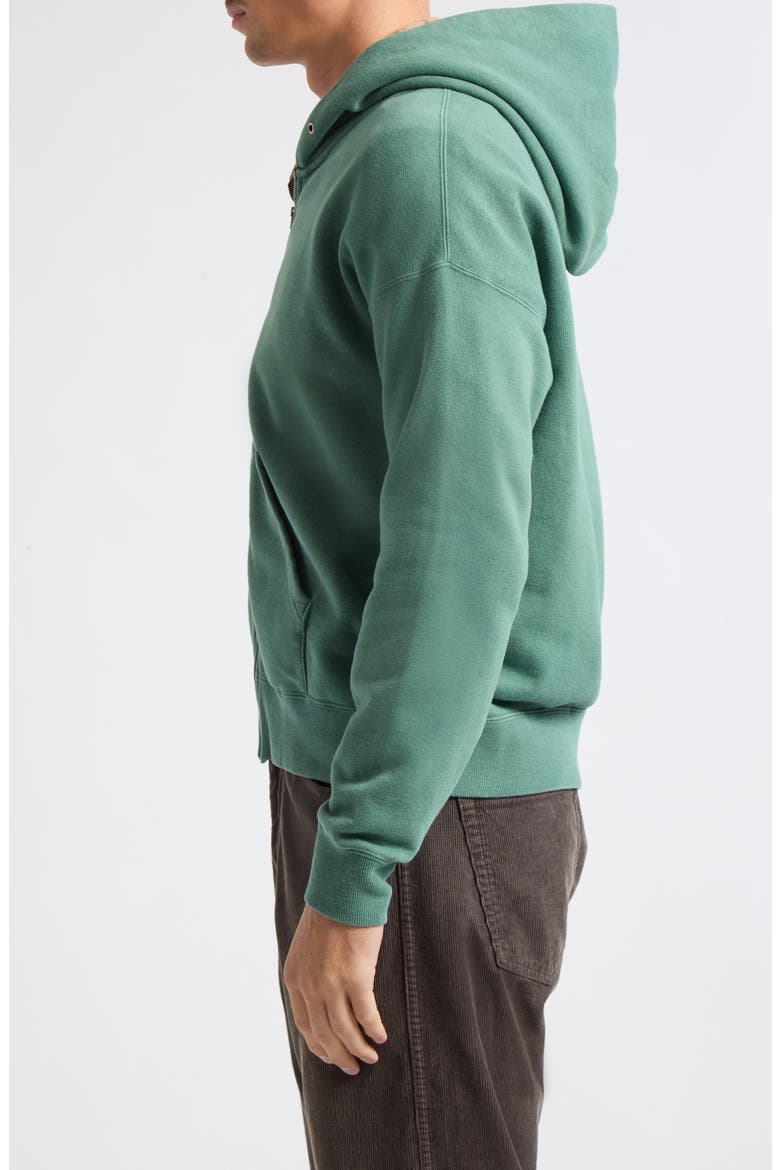 Jumbo Full Zip Hoodie, Alternate, color, GREEN