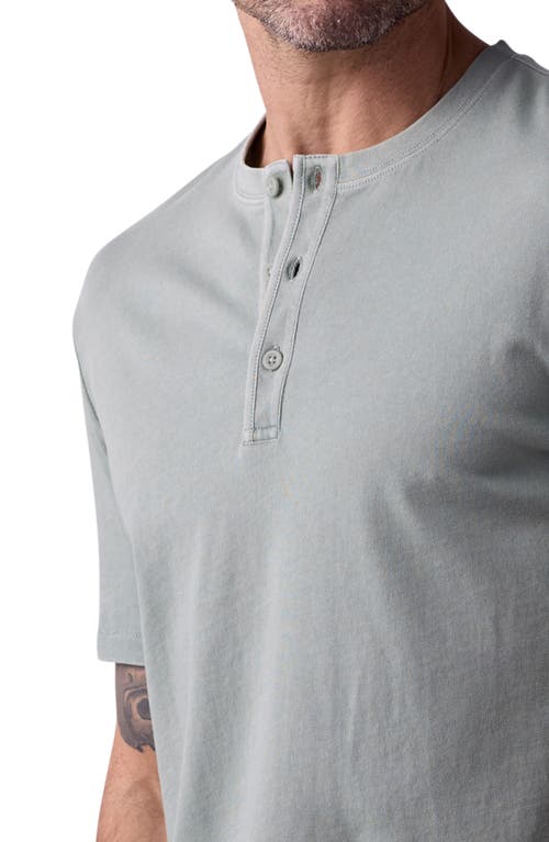 The Normal Brand Henley T-shirt In Juniper
