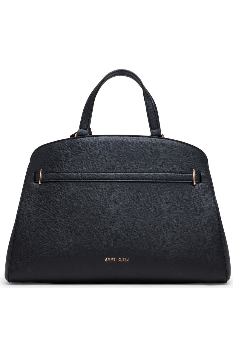 Anne Klein Large Belted Satchel, Alternate, color, Black
