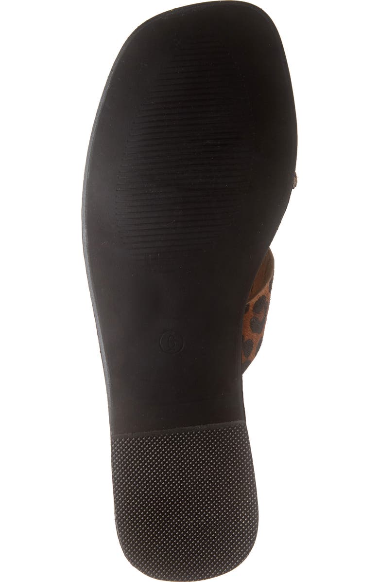 Billini Tahvo Leopard Print Genuine Calf Hair Slide Sandal, Alternate, color,