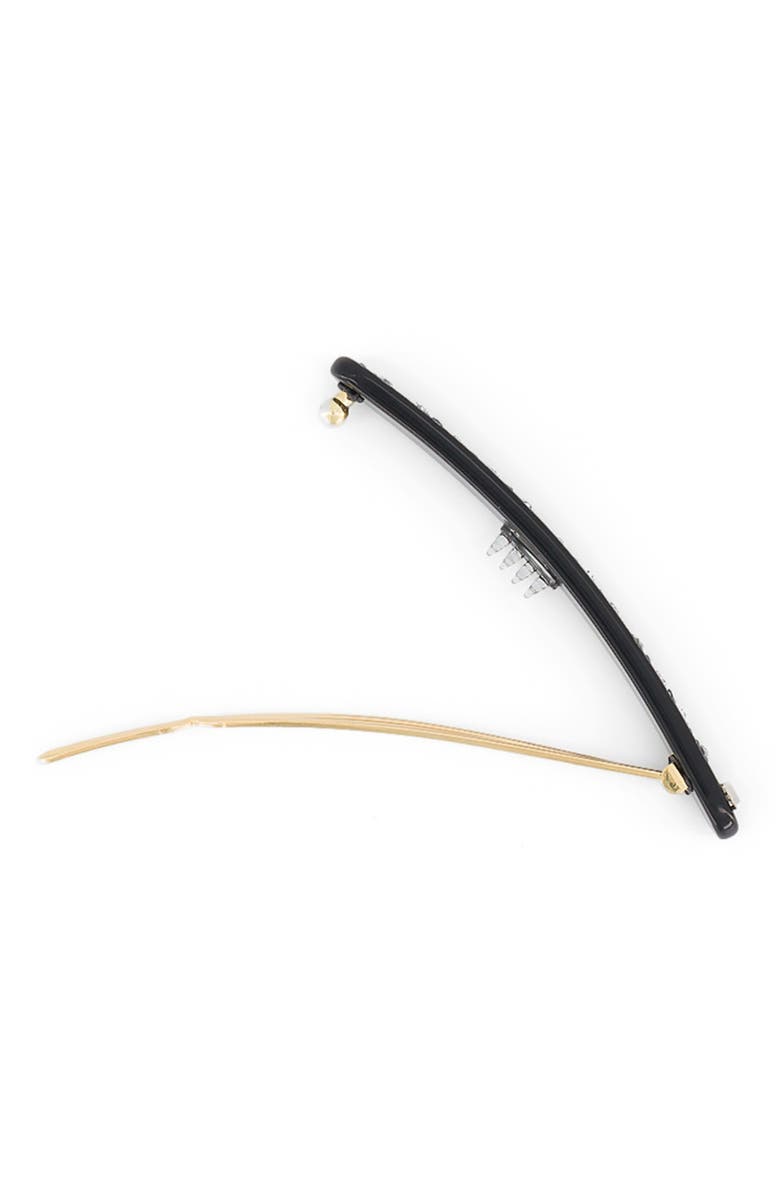 Alexandre de Paris Le Marais strass acetate side barette, Alternate, color, 