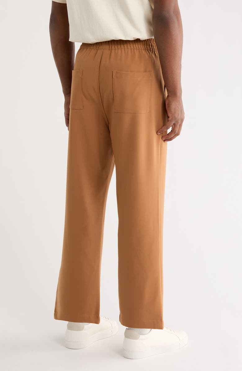 SANTO STUDIO Veloce Cotton Neoprene Track Pants, Alternate, color, Tan