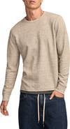Lucky Brand Duofold Textured Long Sleeve Cotton T-Shirt