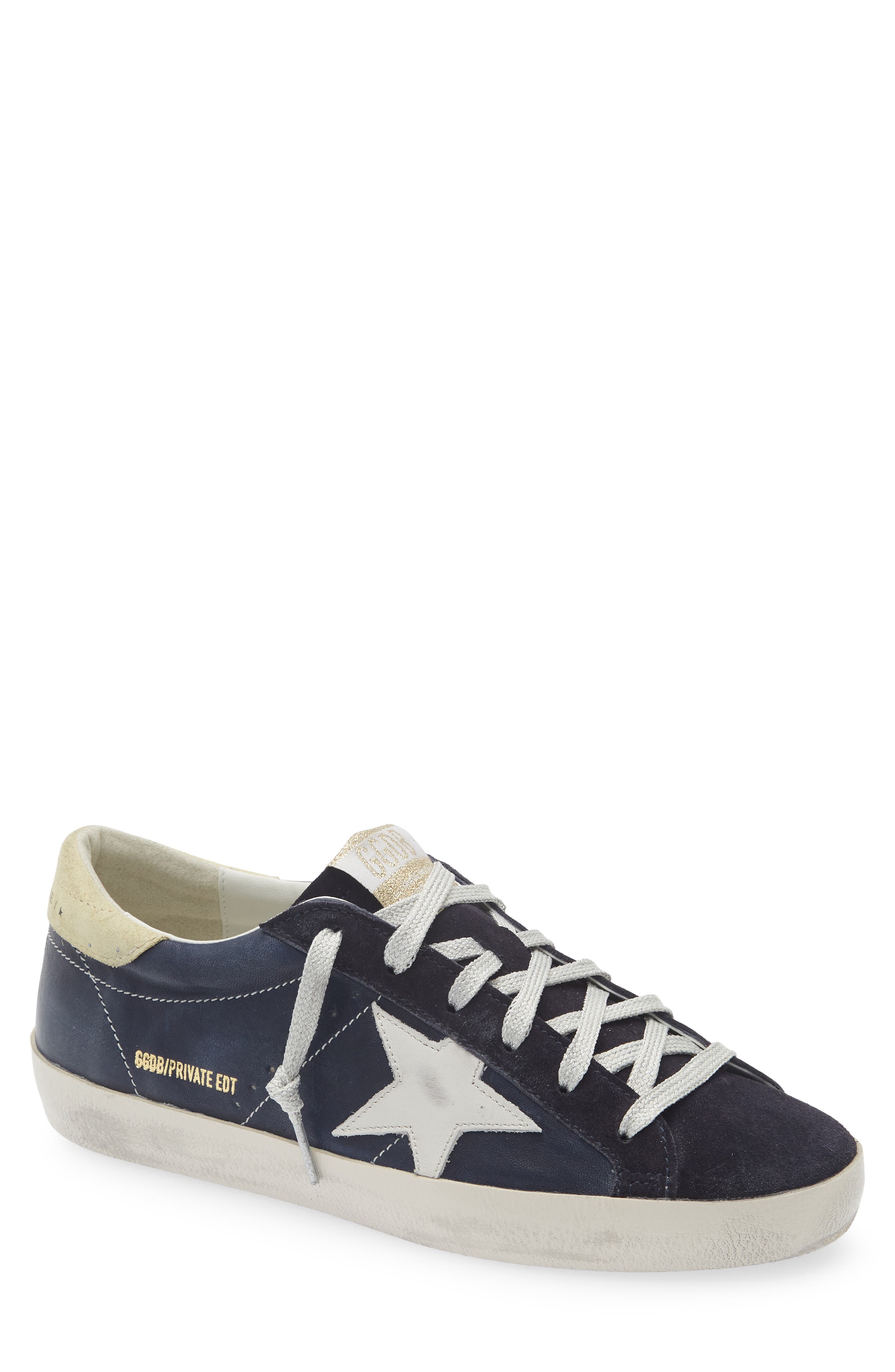 Golden Goose Super-Star Sneaker, Main, color, Navy Blue/ Butter/ Milk
