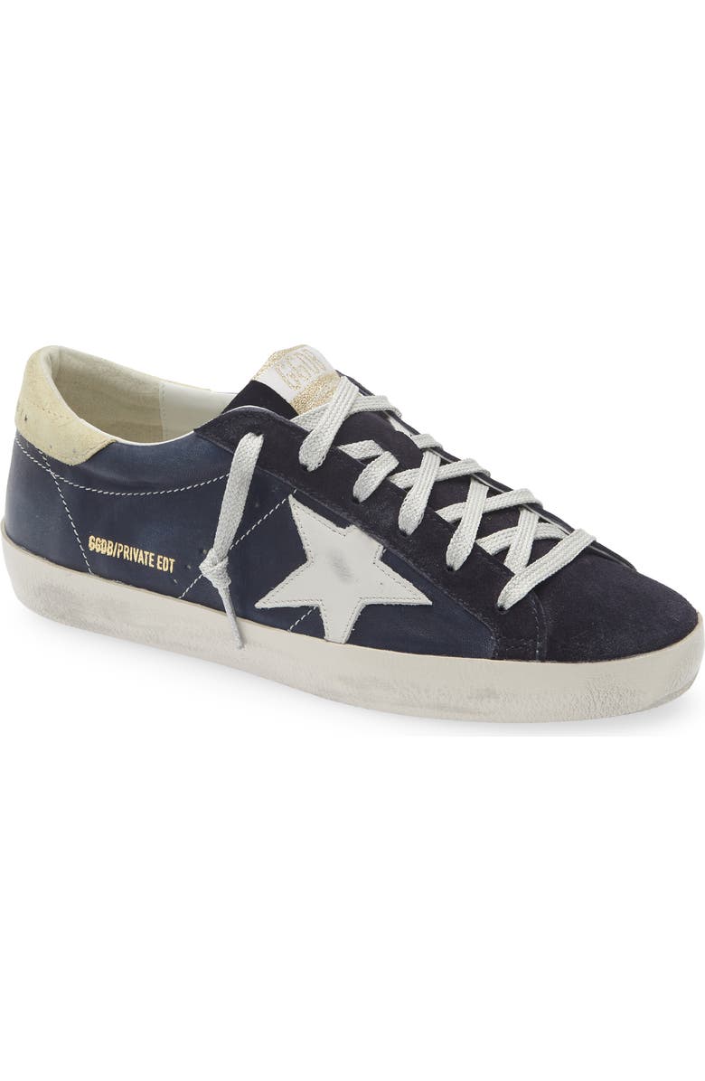 Golden Goose Super-Star Sneaker, Main, color, Navy Blue/ Butter/ Milk