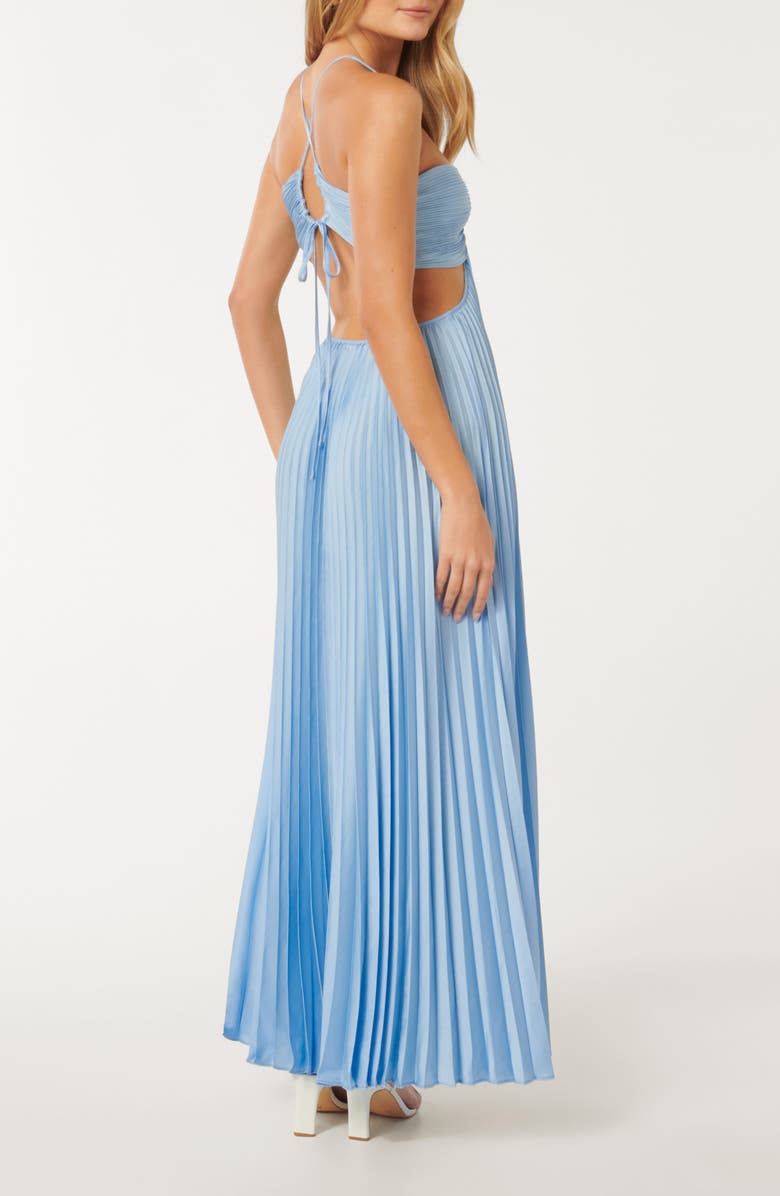Ever New Trixie Cutout Pleated Maxi Dress, Alternate, color, 