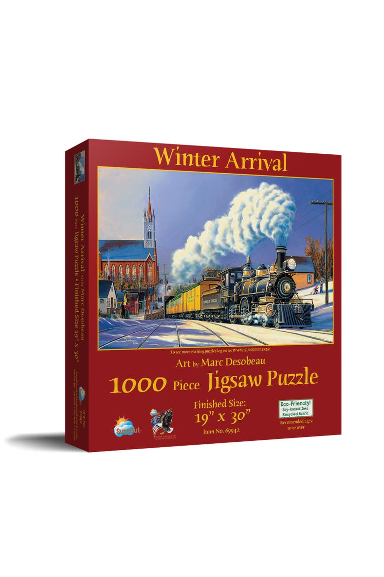 Winter Arrival 1000 piece Jigsaw Puzzle for Adults, Main, color, Multicolor
