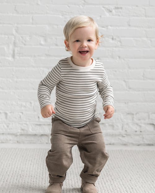 Kendi Rory Ribbed Long Sleeve Top In Neutral