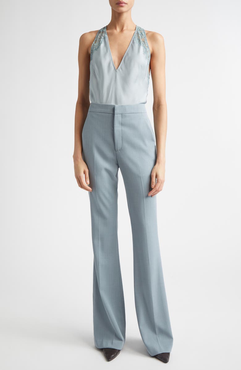 A.L.C. Sophie II Flare Wool Blend Pants, Alternate, color, Slate Blue