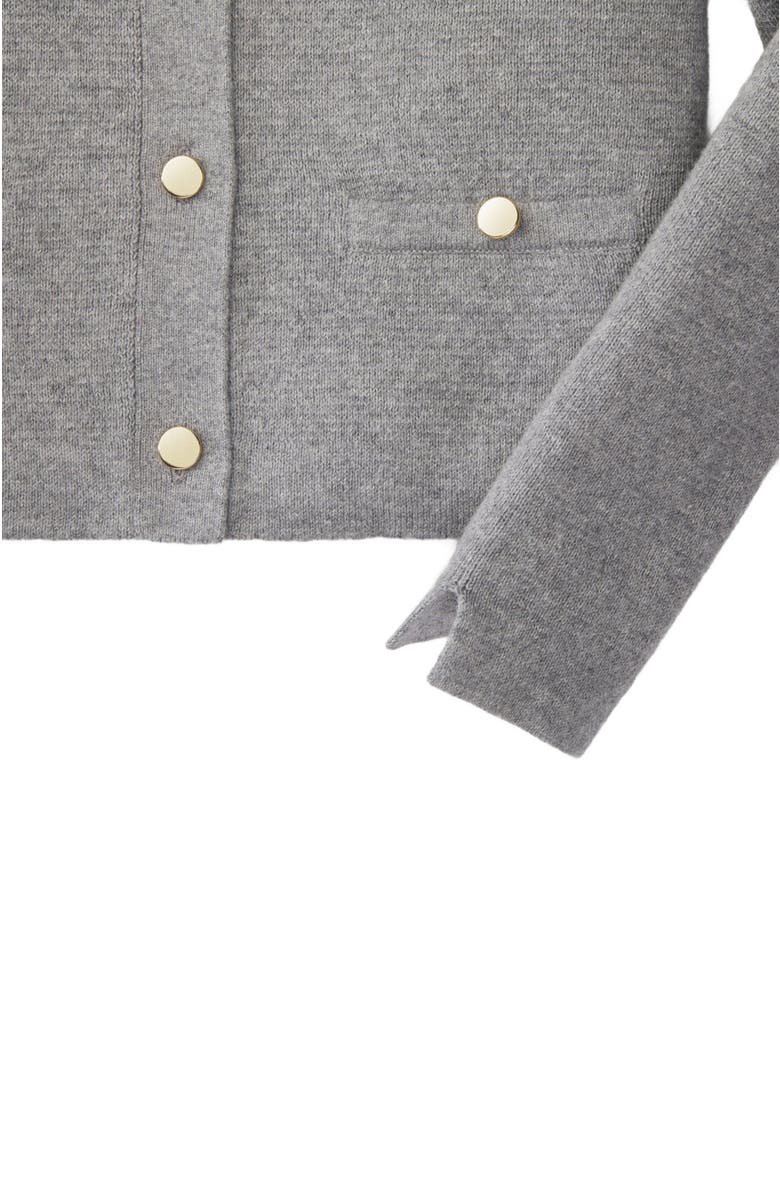 Hope 
Henry Baby Girls
 Milano Stitch Cardigan, Infant, Alternate, color, Gray