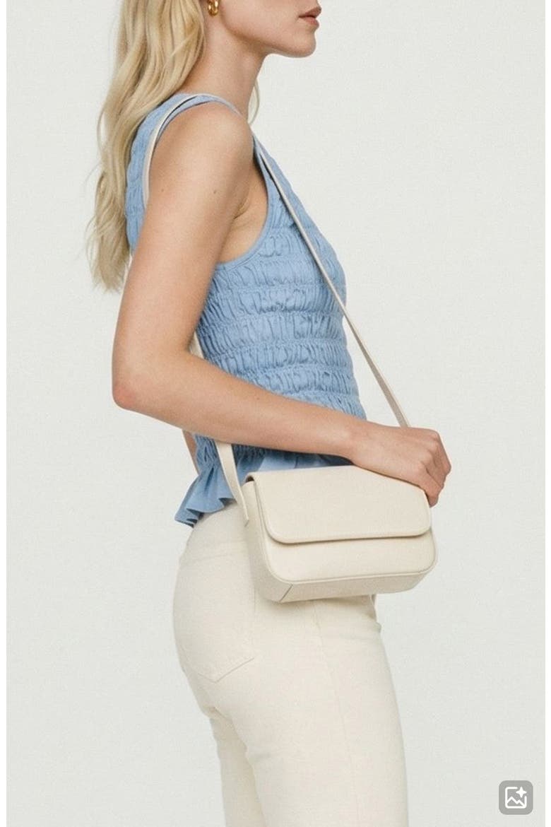 Nori Smocked Sleeveless Top, Alternate, color, BRUNNERA BLUE