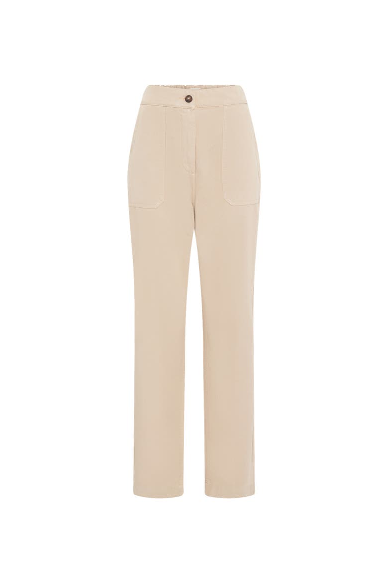 Audette High-Waisted Chinos, Alternate, color, Sand