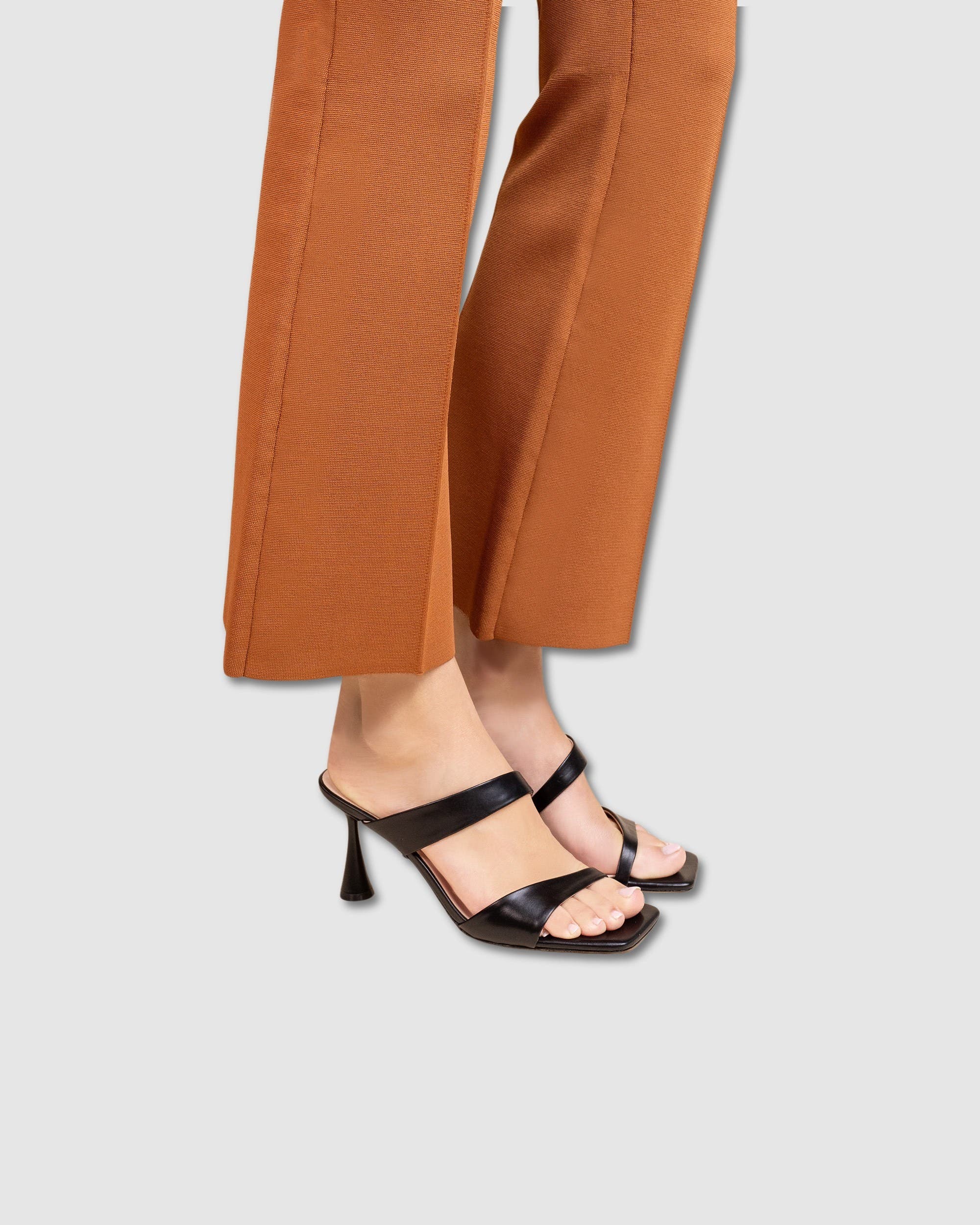 MI/MAI Tara Square Toe High Heel Mule, Alternate, color, Black