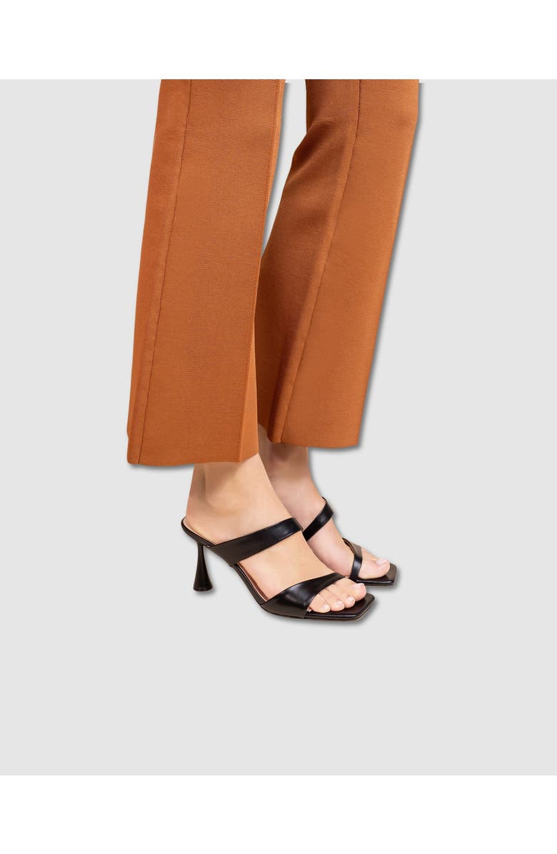 MI/MAI Tara Square Toe High Heel Mule, Alternate, color, Black