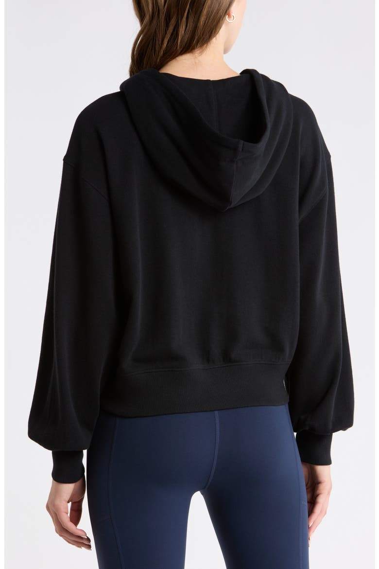 Go Easy Terry Zip Hoodie, Alternate, color, BLACK