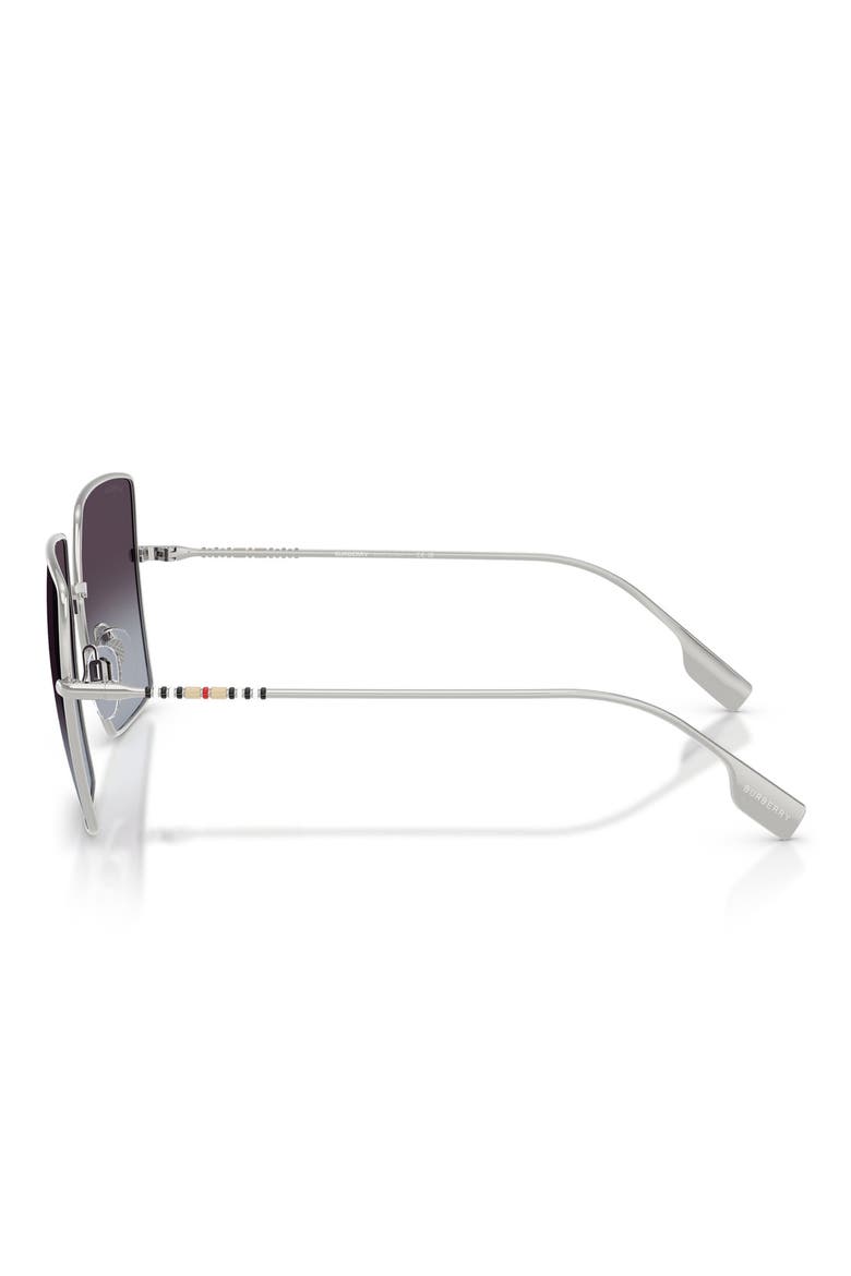 58mm Gradient Square Sunglasses, Alternate, color, SILVER/GREY GRADIENT