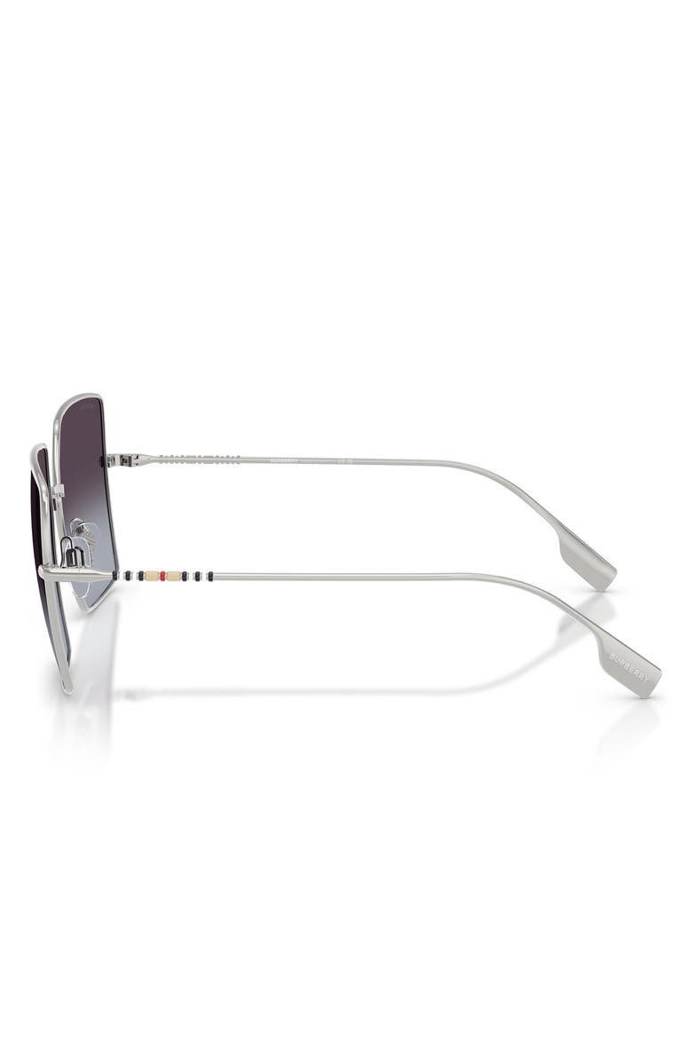 Burberry 58mm Gradient Square Sunglasses, Alternate, color, Silver/ Grey Gradient