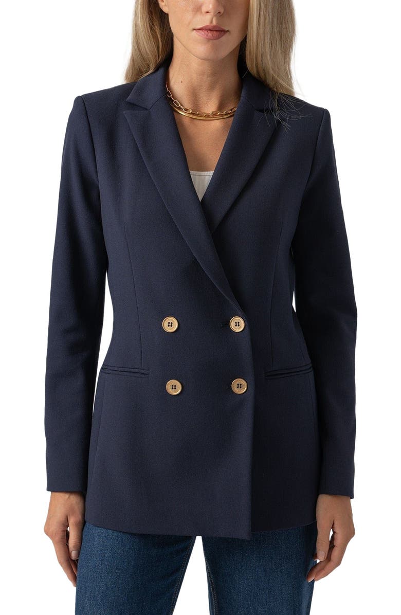 Saint + Sofia Cambridge Blazer, Alternate, color, Blue