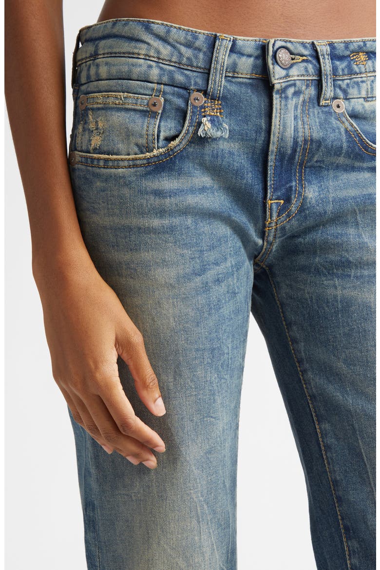 Flare Boyfriend Jeans, Alternate, color, KELLY STRETCH