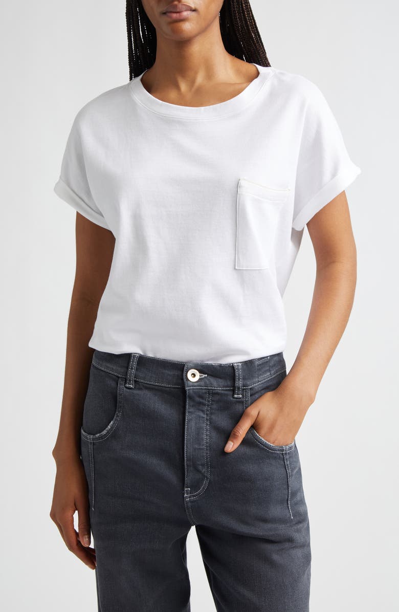 Eleventy Cotton Pocket T-Shirt, Main, color, 