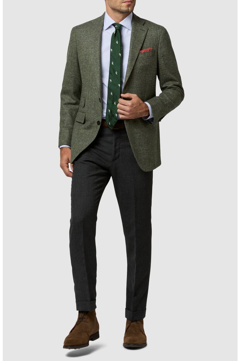 Kinkaid No. 3 Wool Jacket, Alternate, color, MOSS MIX HERRINGBONE TWEED