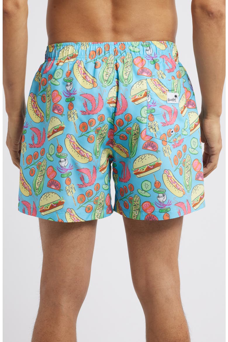 Grill Master Mid Length Swim Trunks, Alternate, color, BLUE