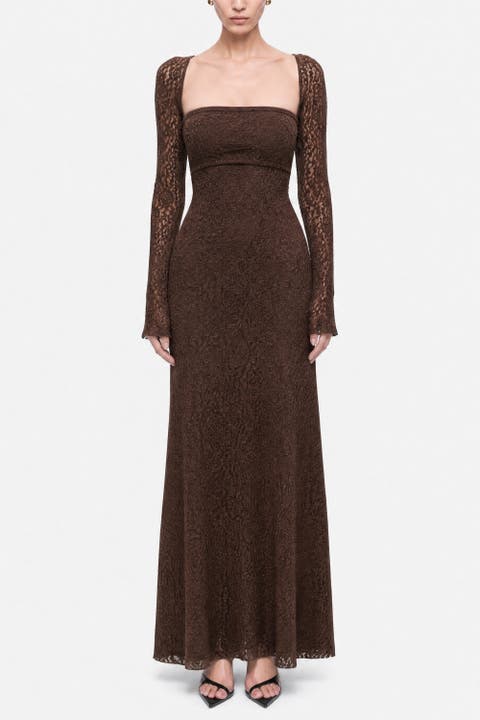 Eyelet Lace Maxi Dress