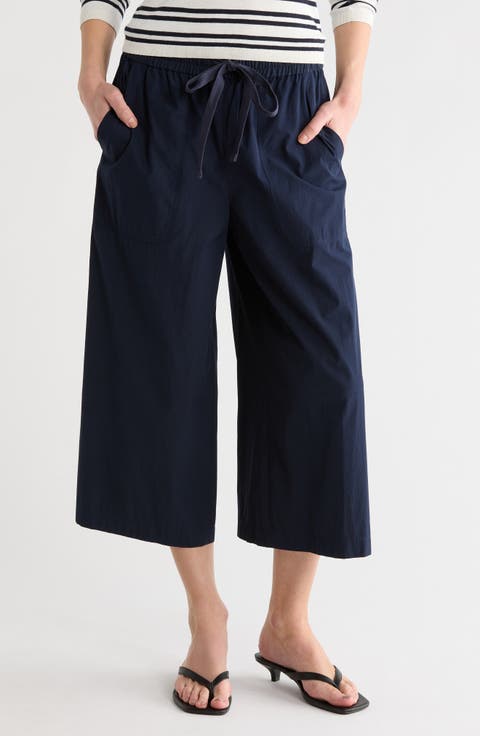 Main St. Cotton Wide Leg Pants