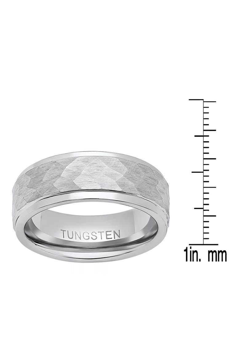 Tungsten Prism Band Ring, Alternate, color, SILVER