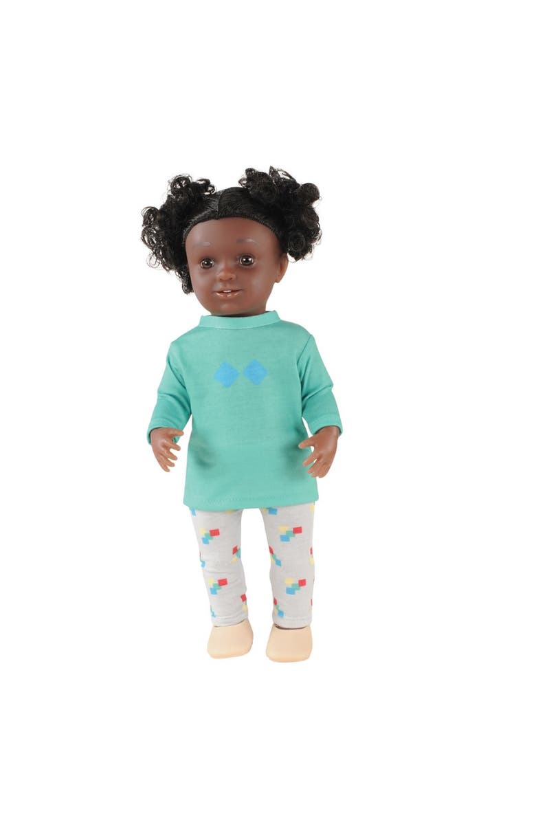 Kaplan Early Learning Company 13" Multiethnic Doll - African American Girl, Main, color, Multicolored