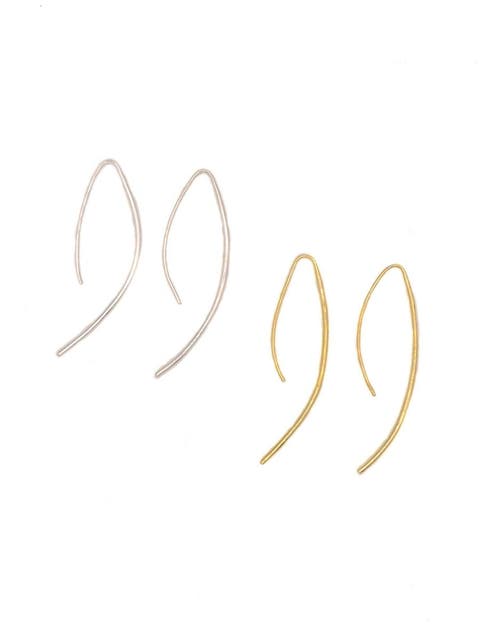 Elegant Curve Drop Earrings