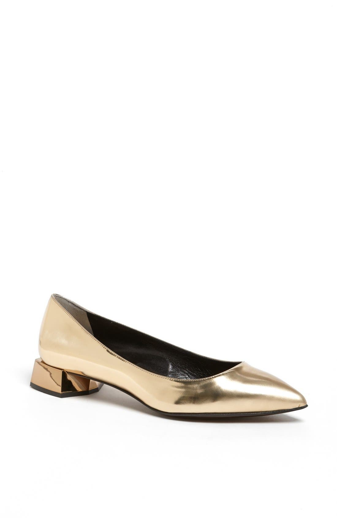 Fendi 'Diamond' Pointy Toe Flat, Main, color, 