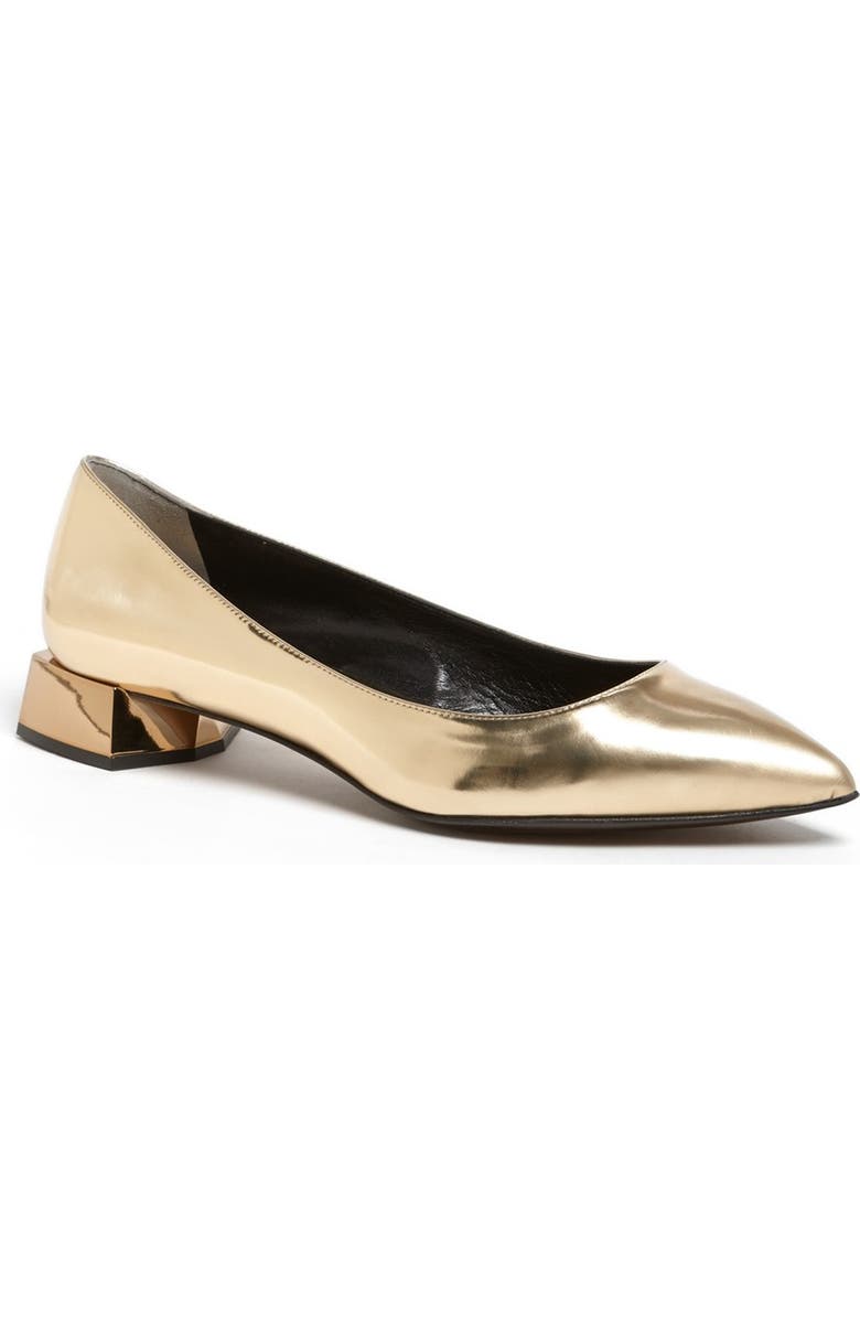 Fendi 'Diamond' Pointy Toe Flat, Main, color,