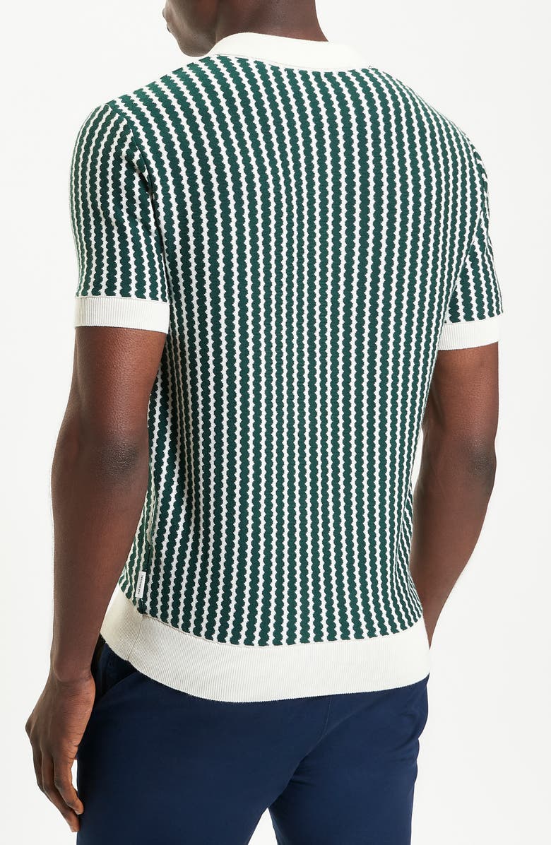 Ben Sherman Vertical Wave Johnny Collar Polo, Alternate, color, 