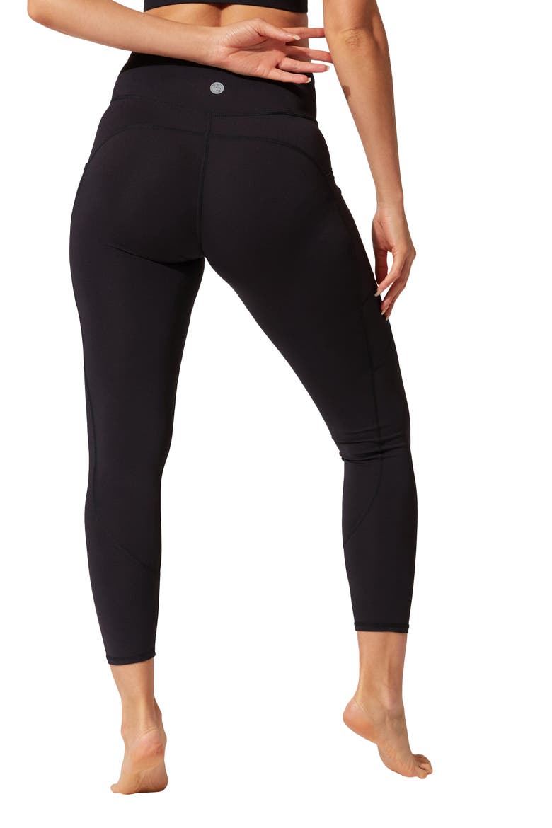 Rita High Waist Pocket Leggings, Alternate, color, JET BLACK