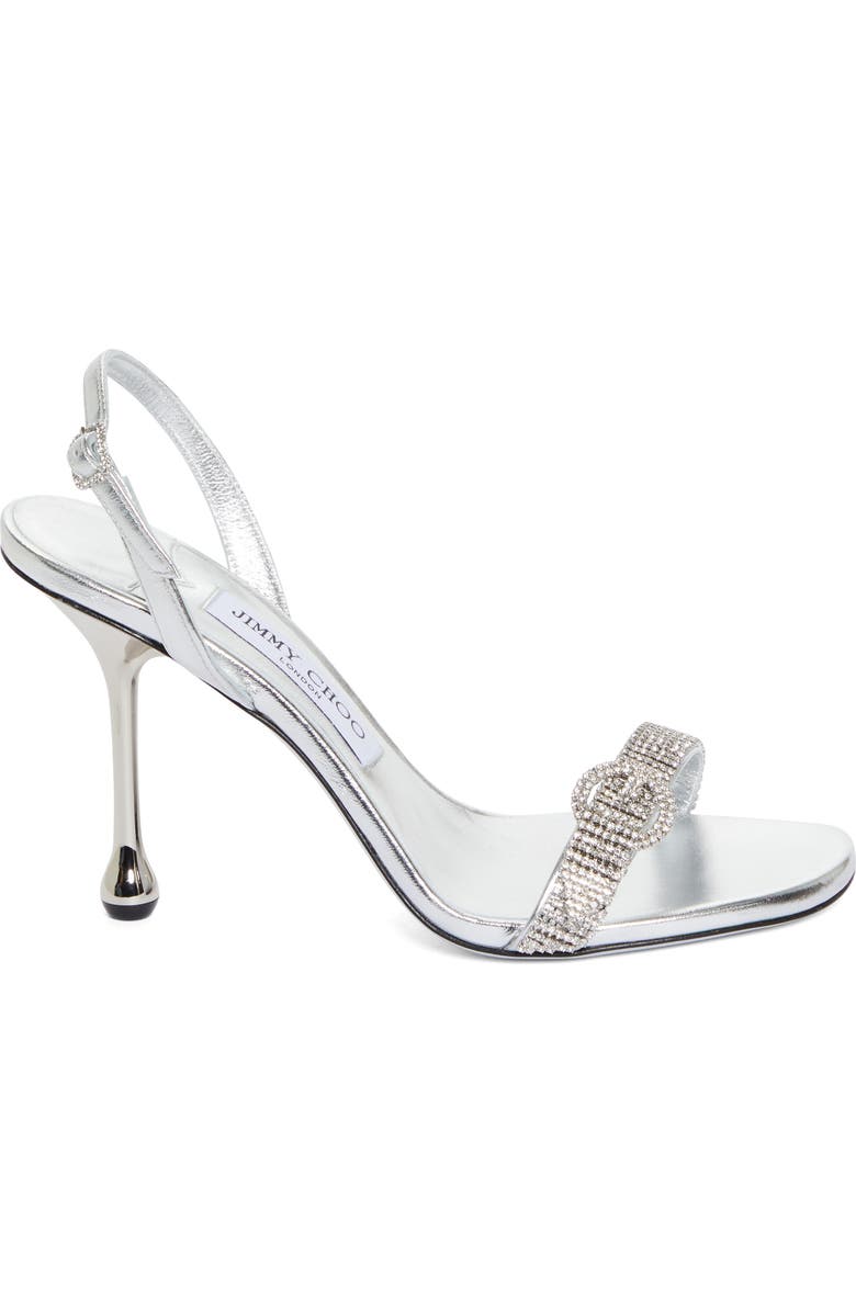 Jimmy Choo Tabatha Crystal Belt Strap Slingback Sandal, Alternate, color,